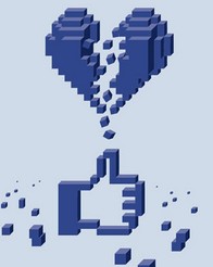 Facebook heart-shaped like  button